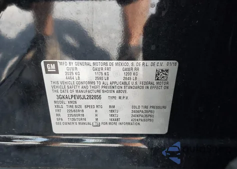 2018 GMC Terrain Slt from USA, damaged, VIN 3GKALPEV6JL282856